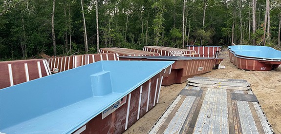 In-Stock Fiberglass Pools