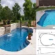 Costa Rica Fiberglass Pool Model installed by Parrot Bay Pools swimming pool contractors in NC.