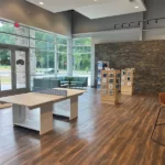 Interior picture of Parrot Bay Pools' inground pool showroom in Benson, NC.