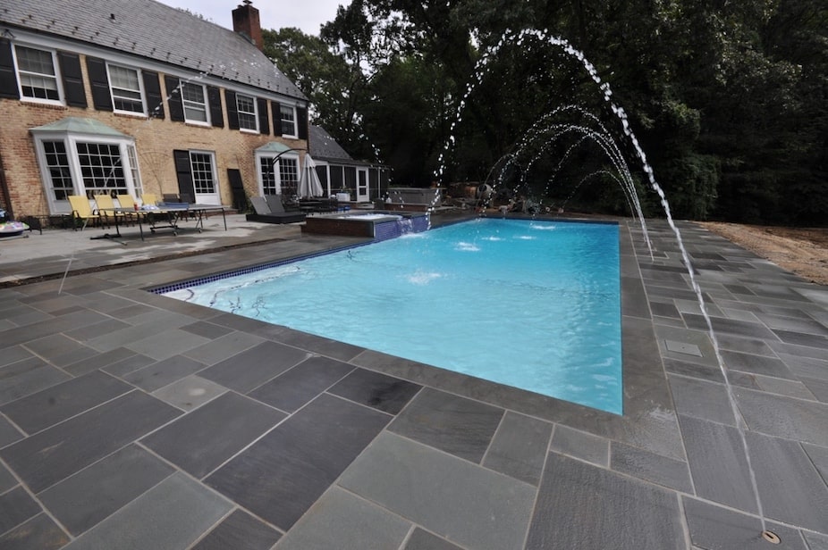 Bluestone pool decking option
