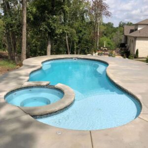 I30s Fiberglass Pool with Spa