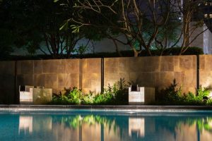 photo of pool area in Napa Valley.